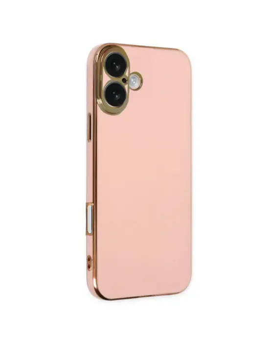 Apple İphone 16 Kılıf Volet Silikon - Pembe