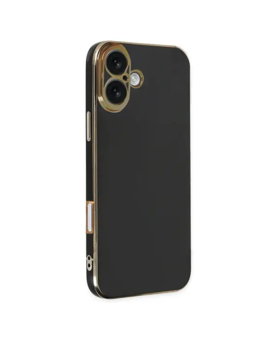 Apple İphone 16 Kılıf Volet Silikon - Siyah