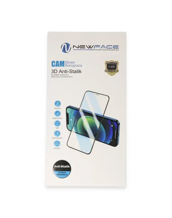 Apple İphone 16 Plus 3d Antistatik Cam Ekran Koruyucu