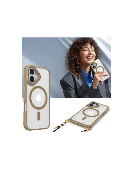 Apple İphone 16 Plus Kılıf Enka Magsafe Silikon Kılıf - Siyah