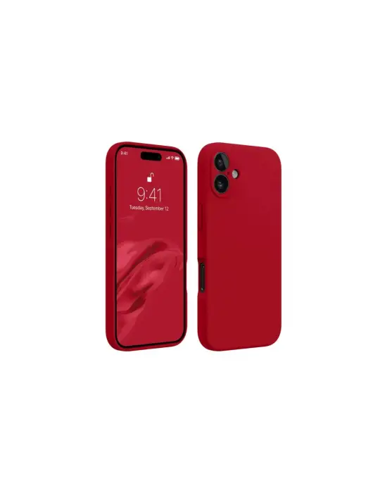 Apple İphone 16 Plus Kılıf First Silikon - Kırmızı