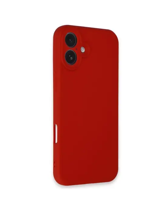 Apple İphone 16 Plus Kılıf First Silikon - Kırmızı