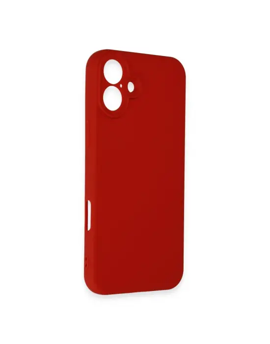 Apple İphone 16 Plus Kılıf First Silikon - Kırmızı