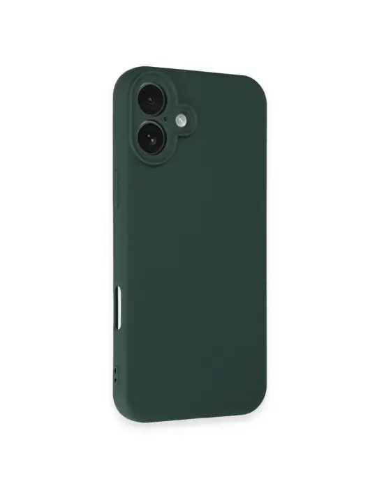 Apple İphone 16 Plus Kılıf First Silikon - Koyu Yeşil