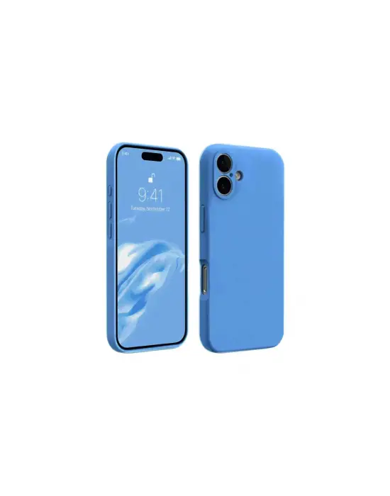 Apple İphone 16 Plus Kılıf First Silikon - Mavi