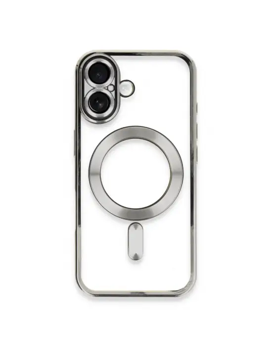 Apple İphone 16 Plus Kılıf Kross Magneticsafe Kapak - Gümüş