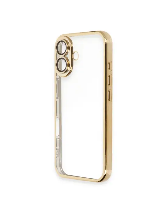 Apple İphone 16 Plus Kılıf Razer Lensli Silikon - Gold