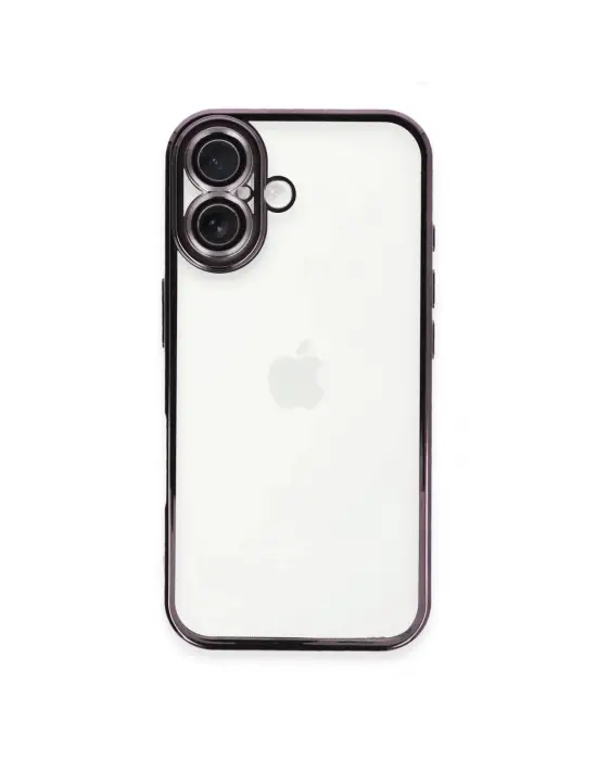 Apple İphone 16 Plus Kılıf Razer Lensli Silikon - Mor