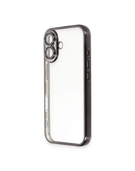 Apple İphone 16 Plus Kılıf Razer Lensli Silikon - Siyah