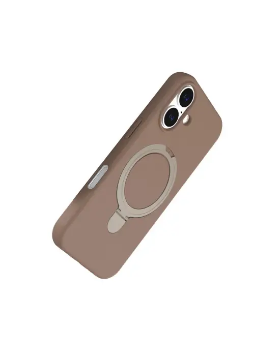 Apple İphone 16 Plus Regal Magsafe Standlı Kapak - Çöl Titanyum