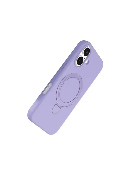 Apple İphone 16 Plus Regal Magsafe Standlı Kapak - Lila