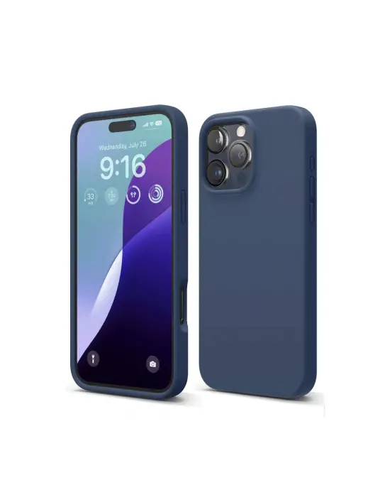 Apple İphone 16 Pro Kılıf First Silikon - Lacivert