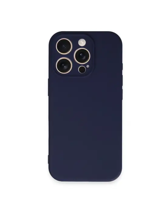 Apple İphone 16 Pro Kılıf First Silikon - Lacivert