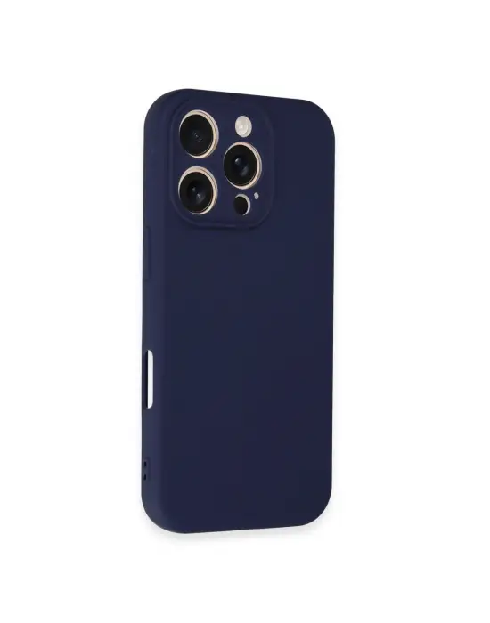 Apple İphone 16 Pro Kılıf First Silikon - Lacivert
