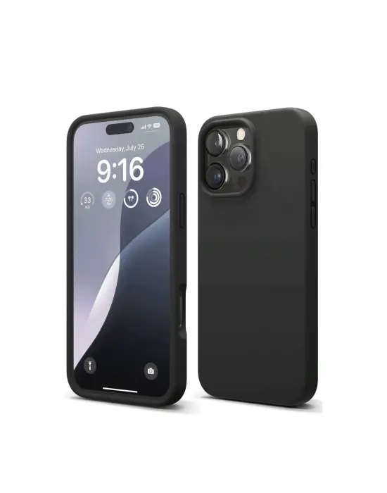 Apple İphone 16 Pro Kılıf First Silikon - Siyah