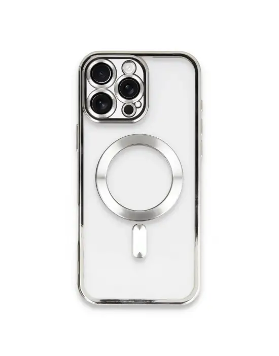 Apple İphone 16 Pro Kılıf Kross Magneticsafe Kapak - Gümüş