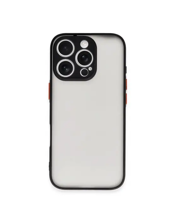 Apple İphone 16 Pro Kılıf Montreal Silikon Kapak - Siyah
