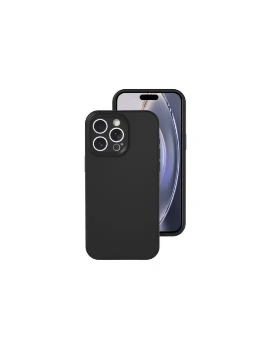 Apple İphone 16 Pro Kılıf Nano İçi Kadife Silikon - Siyah