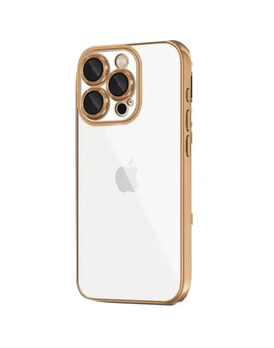 Apple İphone 16 Pro Kılıf Razer Lensli Silikon - Desert