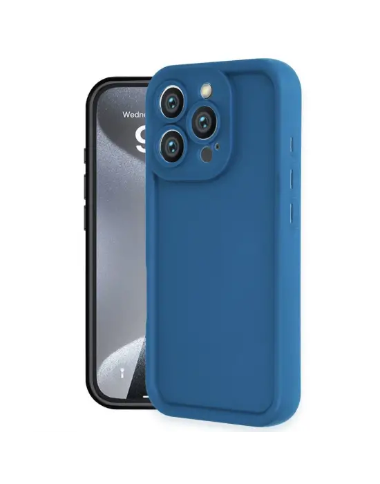 Apple İphone 16 Pro Kılıf Viera Silikon - Mavi