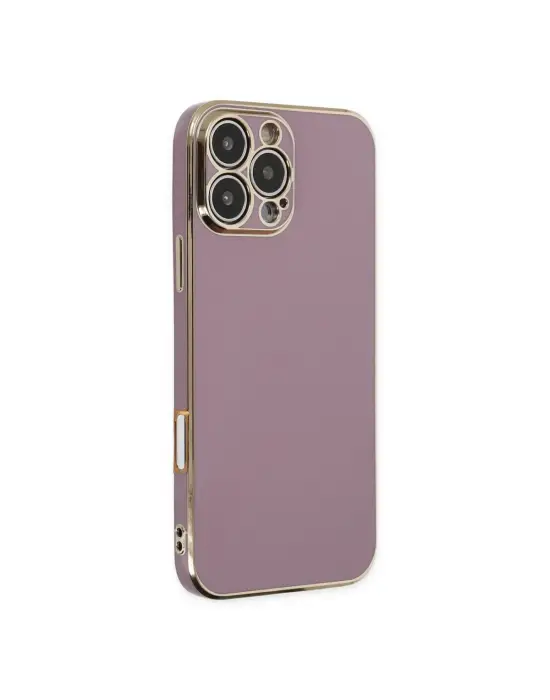 Apple İphone 16 Pro Kılıf Volet Silikon - Mor