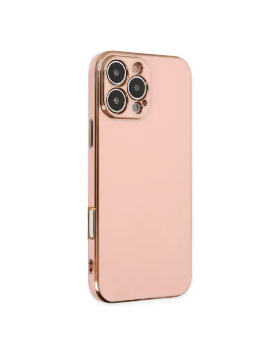 Apple İphone 16 Pro Kılıf Volet Silikon - Pembe