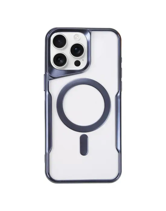 Apple İphone 16 Pro Max Kılıf Boyi Magsafe Silikon Kapak - Lacivert