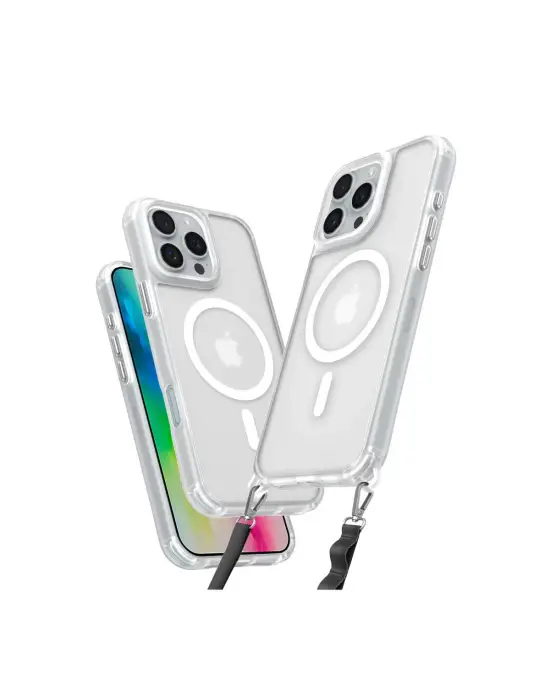 Apple İphone 16 Pro Max Kılıf Enka Magsafe Silikon Kılıf - Şeffaf