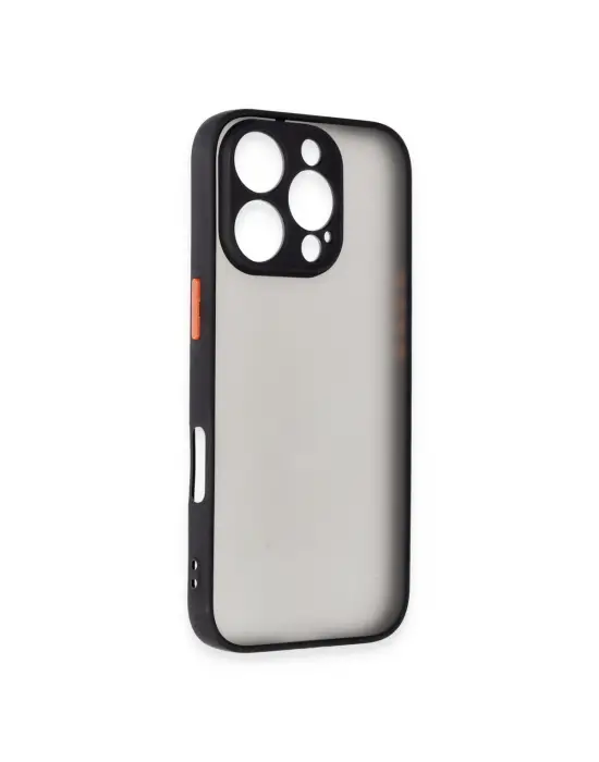 Apple İphone 16 Pro Max Kılıf Montreal Silikon Kapak - Siyah