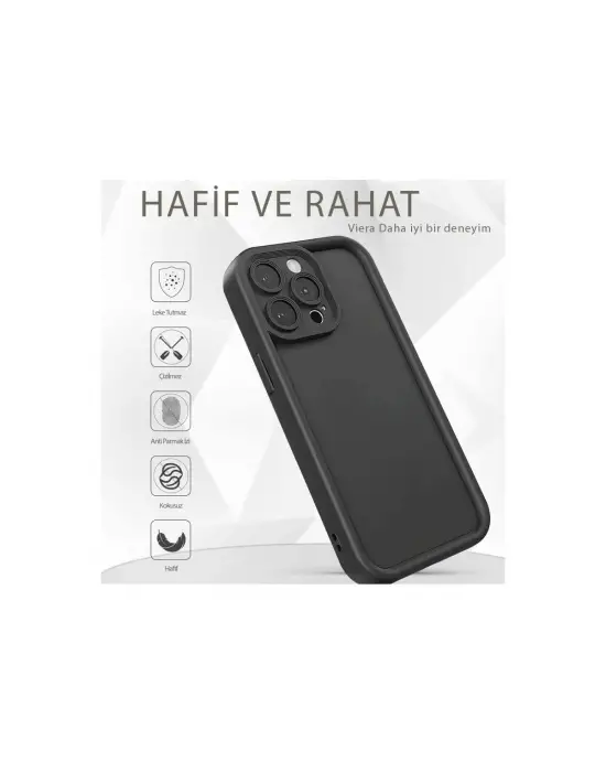 Apple İphone 16 Pro Max Kılıf Viera Silikon - Kırmızı
