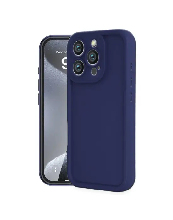 Apple İphone 16 Pro Max Kılıf Viera Silikon - Lacivert