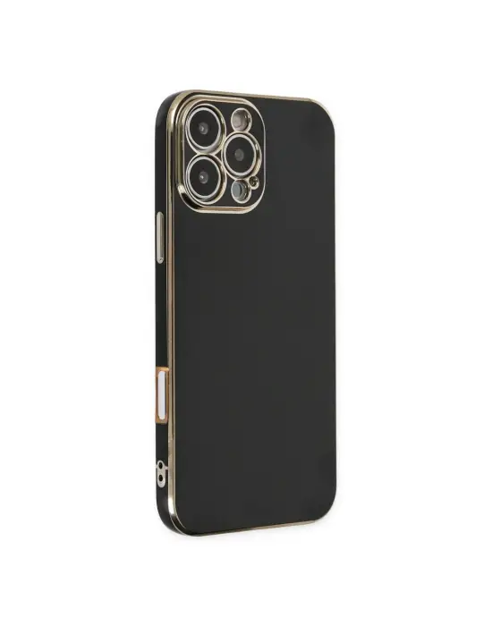 Apple İphone 16 Pro Max Kılıf Volet Silikon - Siyah