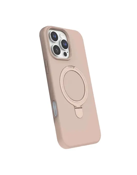 Apple İphone 16 Pro Max Regal Magsafe Standlı Kapak - Çöl Titanyum