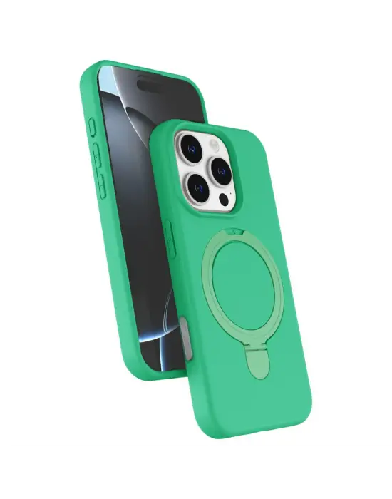 Apple İphone 16 Pro Max Regal Magsafe Standlı Kapak - Yeşil