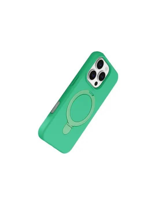 Apple İphone 16 Pro Max Regal Magsafe Standlı Kapak - Yeşil