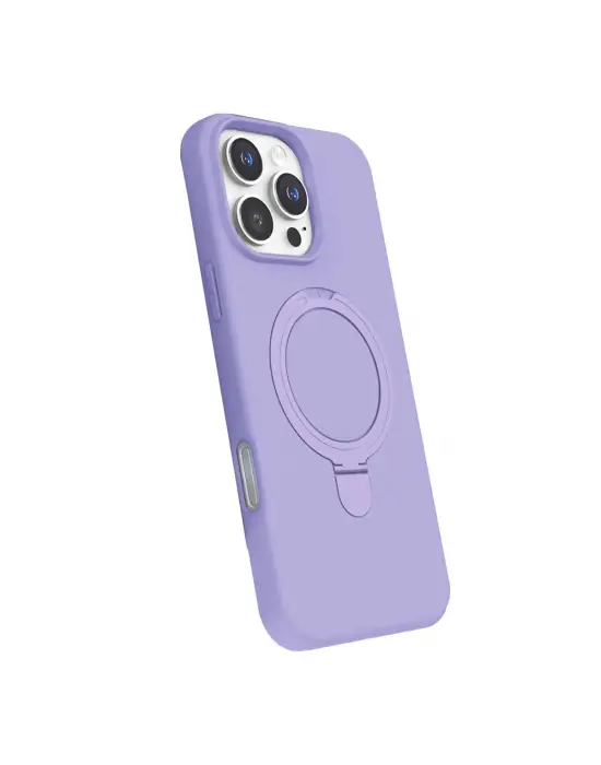 Apple İphone 16 Pro Regal Magsafe Standlı Kapak - Lila