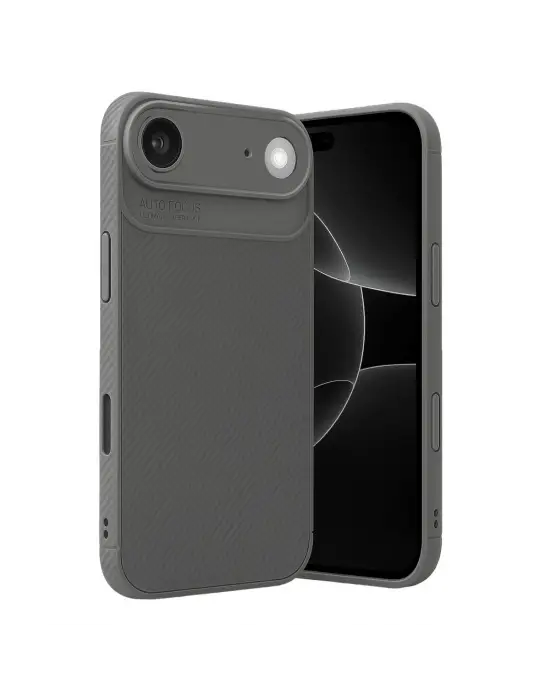 Apple İphone 17 Air Auto Focus Karbon Kapak - Gri