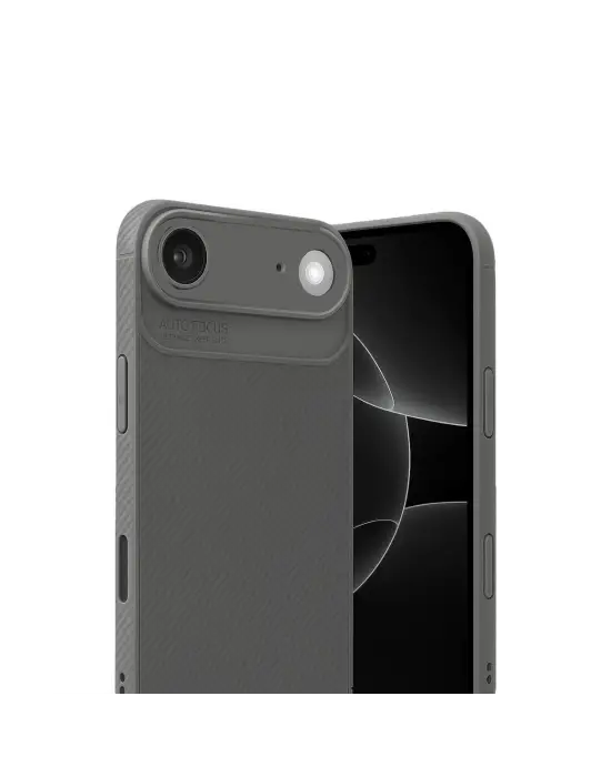 Apple İphone 17 Air Auto Focus Karbon Kapak - Gri