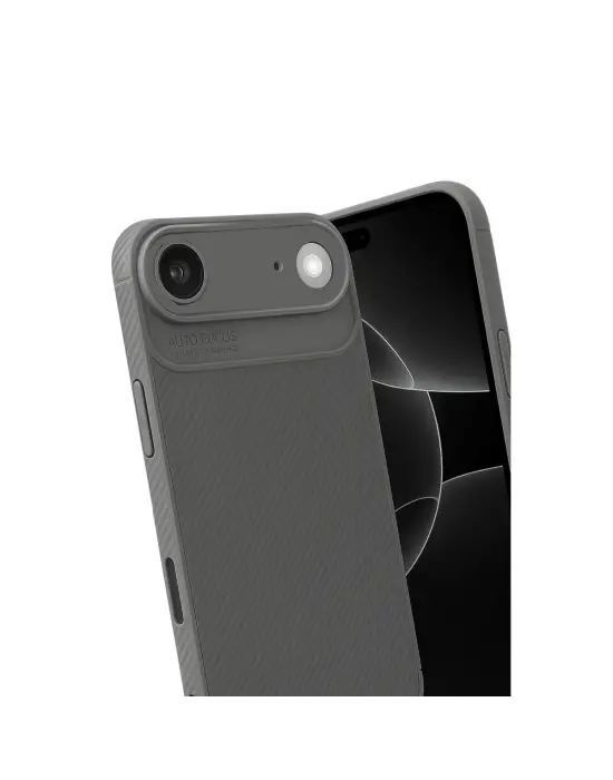 Apple İphone 17 Air Auto Focus Karbon Kapak - Gri