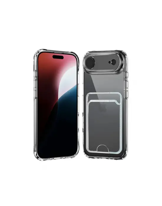 Apple İphone 17 Air Kart Şeffaf Silikon - Şeffaf