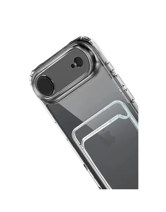 Apple İphone 17 Air Kart Şeffaf Silikon - Şeffaf