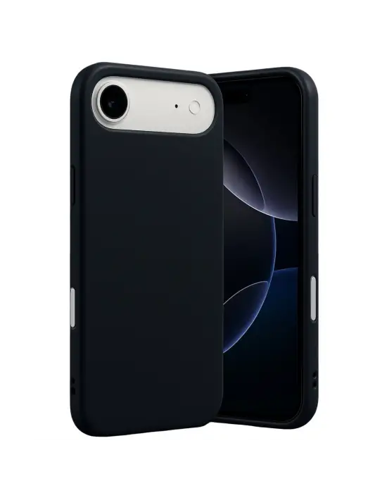 Apple İphone 17 Air Nano İçi Kadife Silikon - Siyah
