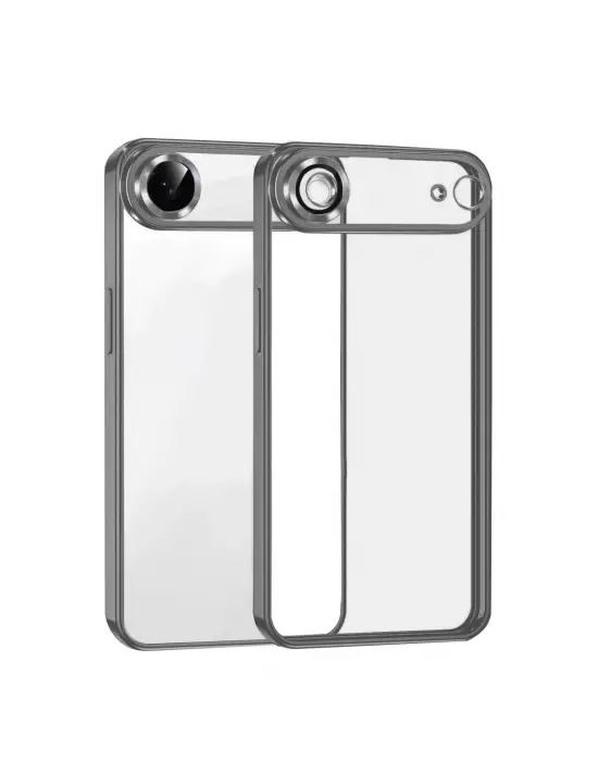 Apple İphone 17 Air Razer Lensli Silikon - Titan Gri
