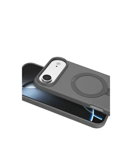 Apple İphone 17 Air Regal Magsafe Standlı Kapak - Titan Gri