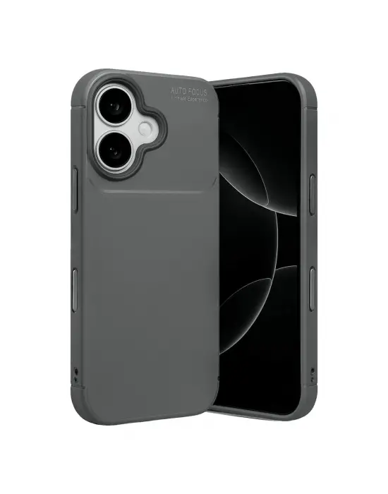 Apple İphone 17 Auto Focus Karbon Kapak - Gri