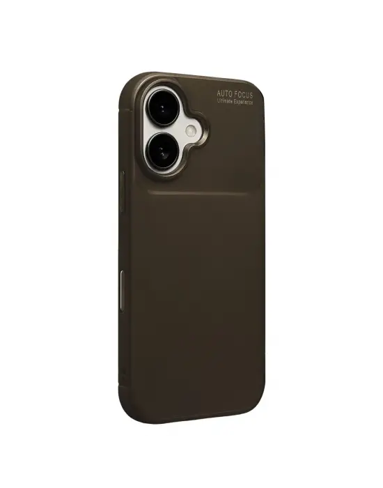 Apple İphone 17 Auto Focus Karbon Kapak - Kahverengi