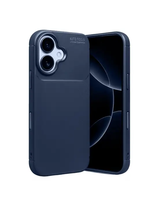 Apple İphone 17 Auto Focus Karbon Kapak - Lacivert