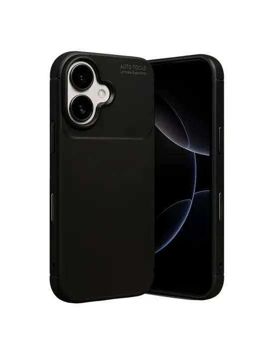 Apple İphone 17 Auto Focus Karbon Kapak - Siyah