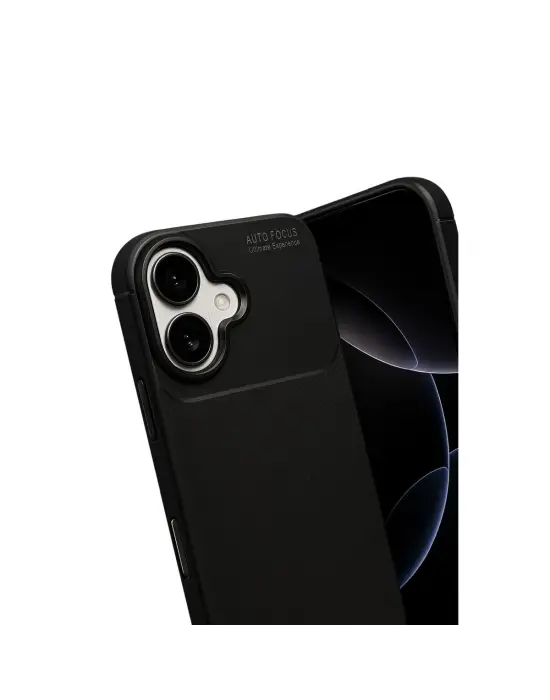 Apple İphone 17 Auto Focus Karbon Kapak - Siyah