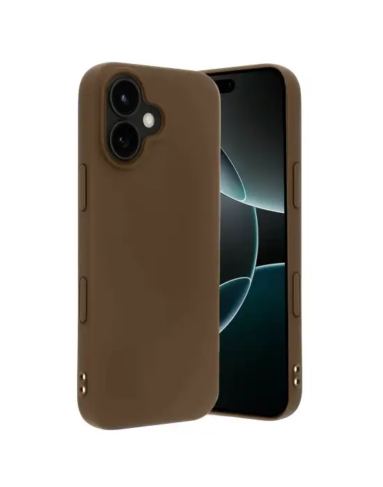 Apple İphone 17 First Silikon - Kahverengi
